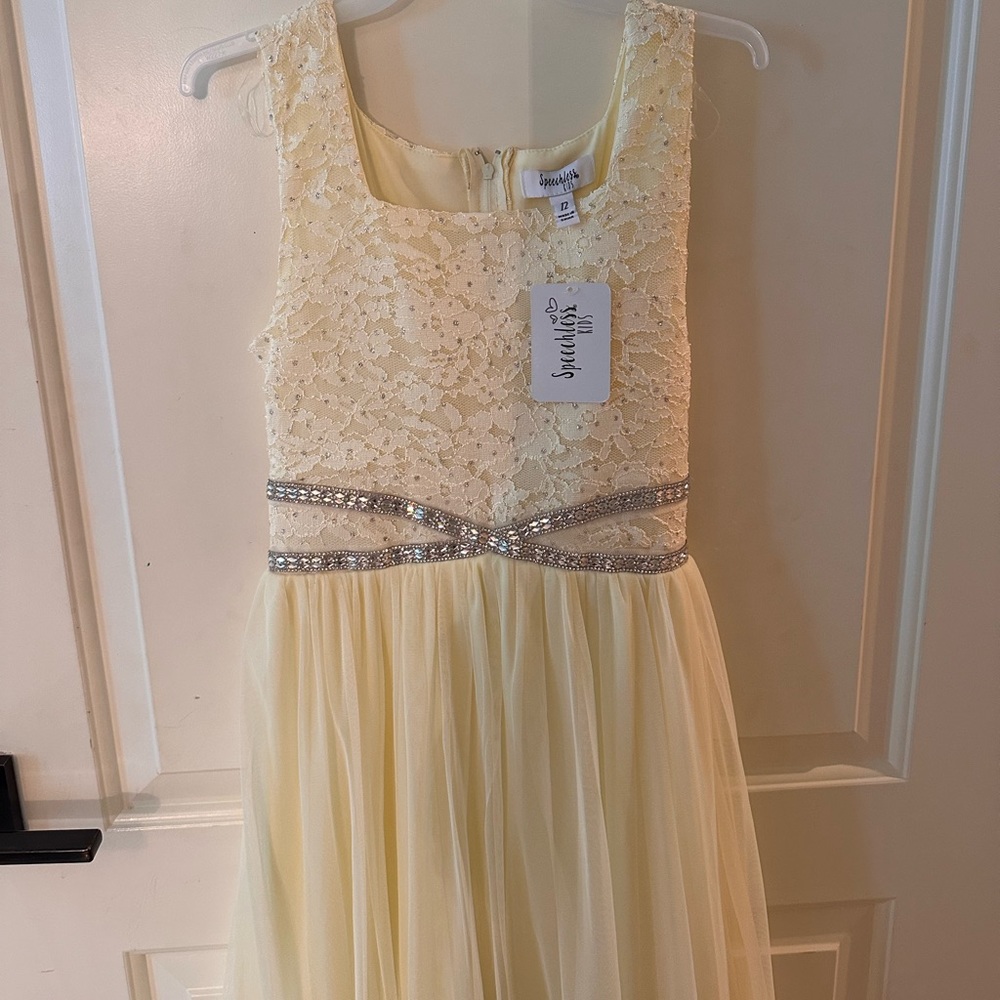 Girls Yellow Formal/Easter Dress